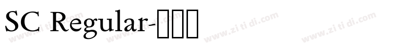 SC Regular字体转换